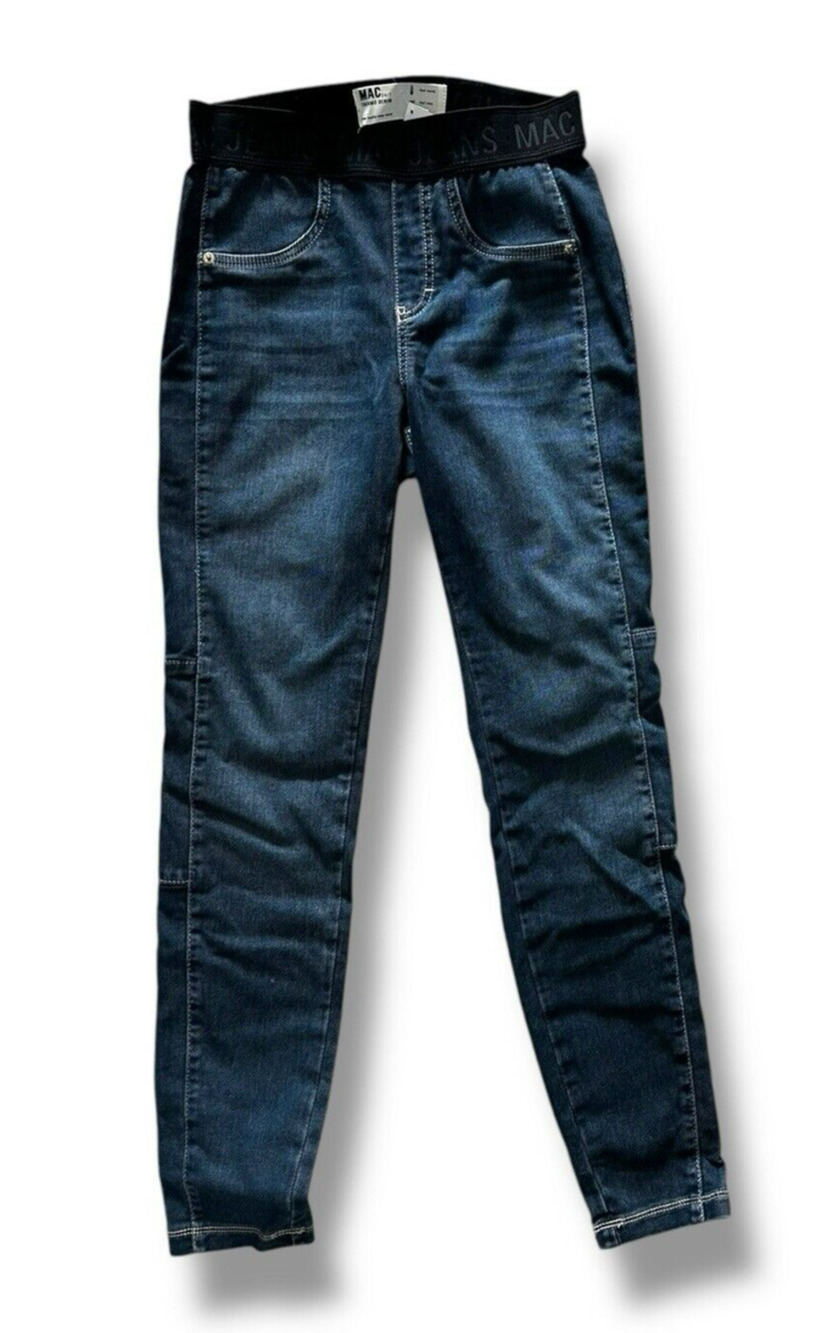 New MAC Thermo Denim Sporty Pull-on Jeans Dark Blue 36 / OL
